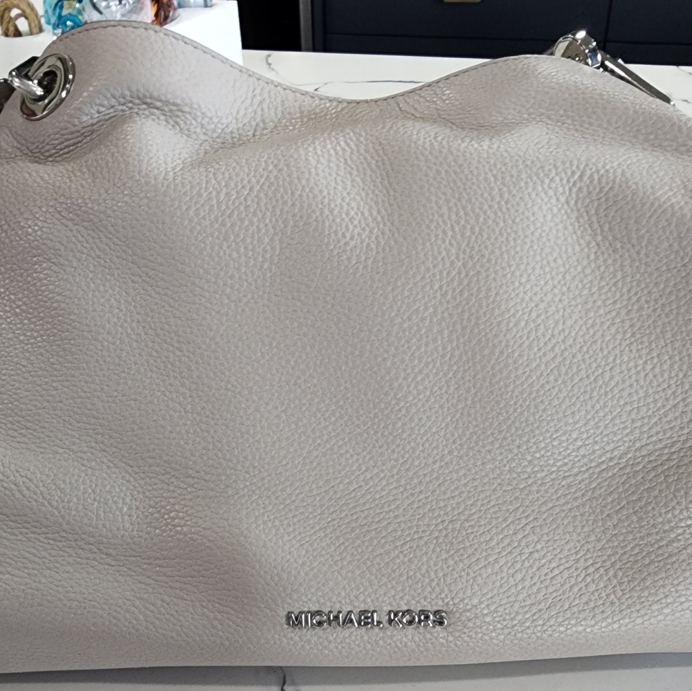 Michael Kors Light slate grey Raven shoulder bag